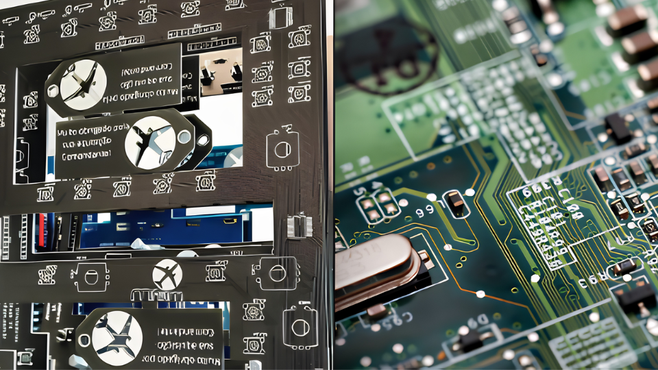 Painel aeronáutico e placa de circuito eletrônico